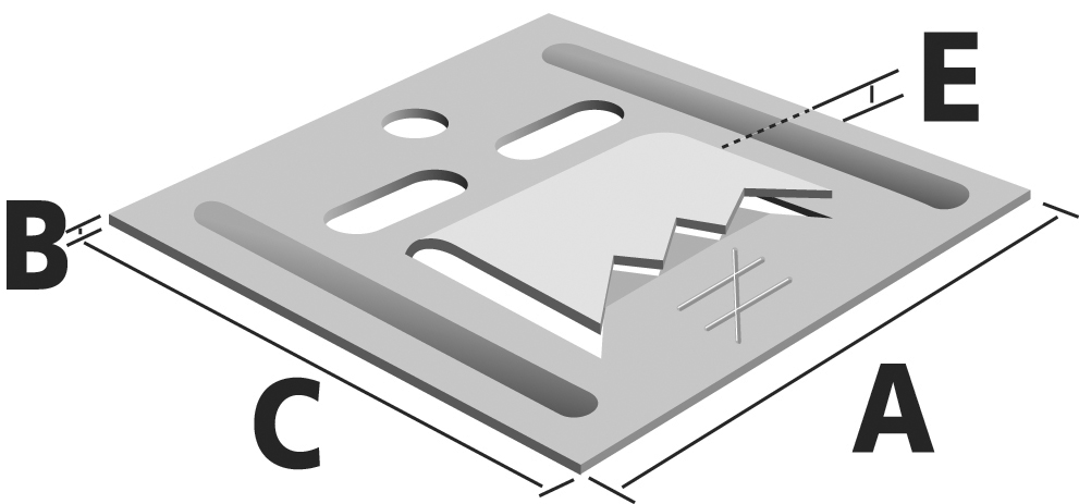 Clip voor paneelwerk PVC WPC0,5