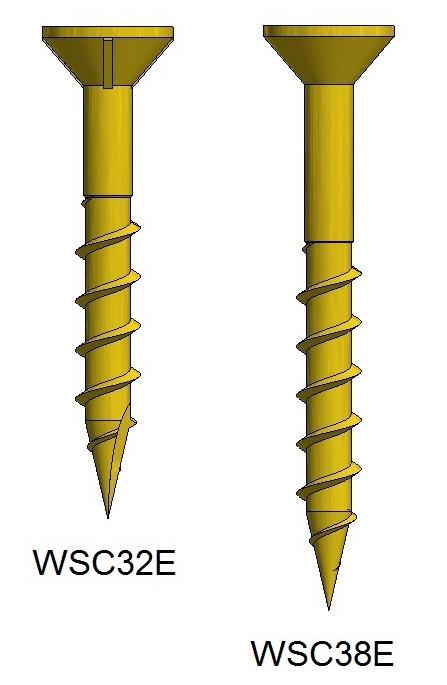 Schroeven voor houtskelet WSC38E