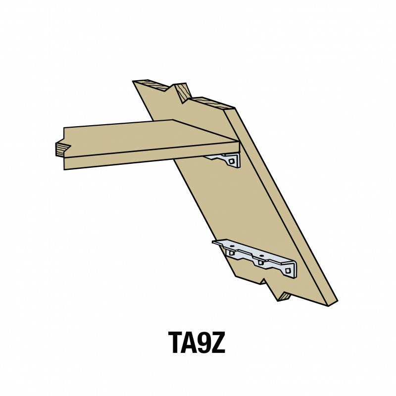 Hoekijzer voor treden TA10Z-R